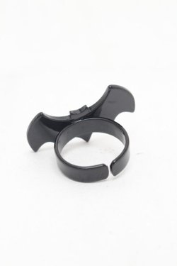画像2: Moi-meme-Moitie / 蝙蝠リング  黒 S-26-03-04-011-MO-AC-HR-ZS
