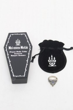 画像4: Moi-meme-Moitie / クロス燭台リング 11号 黒 S-26-03-04-013-MO-ZA-HR-ZS