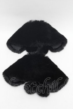 画像2: Angelic Pretty / Girlyファーアンクルカバー  黒 S-26-03-04-015-AP-ZA-HR-ZS