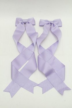 画像1: LOTUS ribbon / ツインテールリボンバレッタ  ラベンダー S-26-03-04-018-EL-ZA-AS-ZS