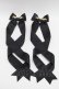 画像2: LOTUS ribbon / ツインテールリボンバレッタ  黒 S-26-03-04-019-EL-ZA-AS-ZS (2)