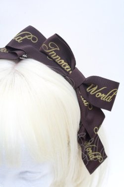 画像2: Innocent World / グログランリボンカチューシャ  ブラウン S-26-03-04-021-IW-AC-AS-ZS