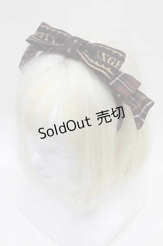 画像1: Angelic Pretty / Loyal Rosetteカチューシャ  ブラウン S-26-03-04-024-AP-OP-HR-ZS (1)