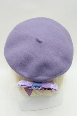 画像2: LOLITA / お砂糖すみれベレー帽  ラベンダー S-26-03-04-037-LO-ZA-AS-ZS