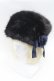 画像1: Moi-meme-Moitie / コサージュ付きファーハット  黒 S-26-03-04-039-MO-AC-HR-ZS (1)