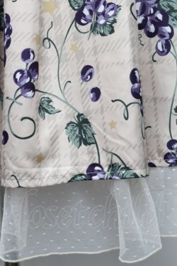 画像4: axes femme kawaii / ぶどう柄ジャンパースカート  オフ S-26-03-06-027-AX-OP-AS-ZS