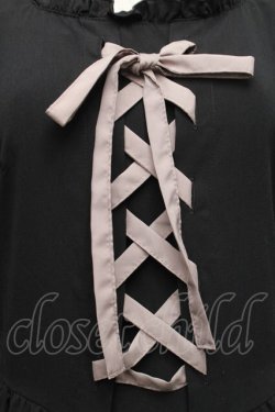 画像3: m petit by misako / AMレースアップワンピース M 黒 S-26-03-06-028-LO-OP-AS-ZS