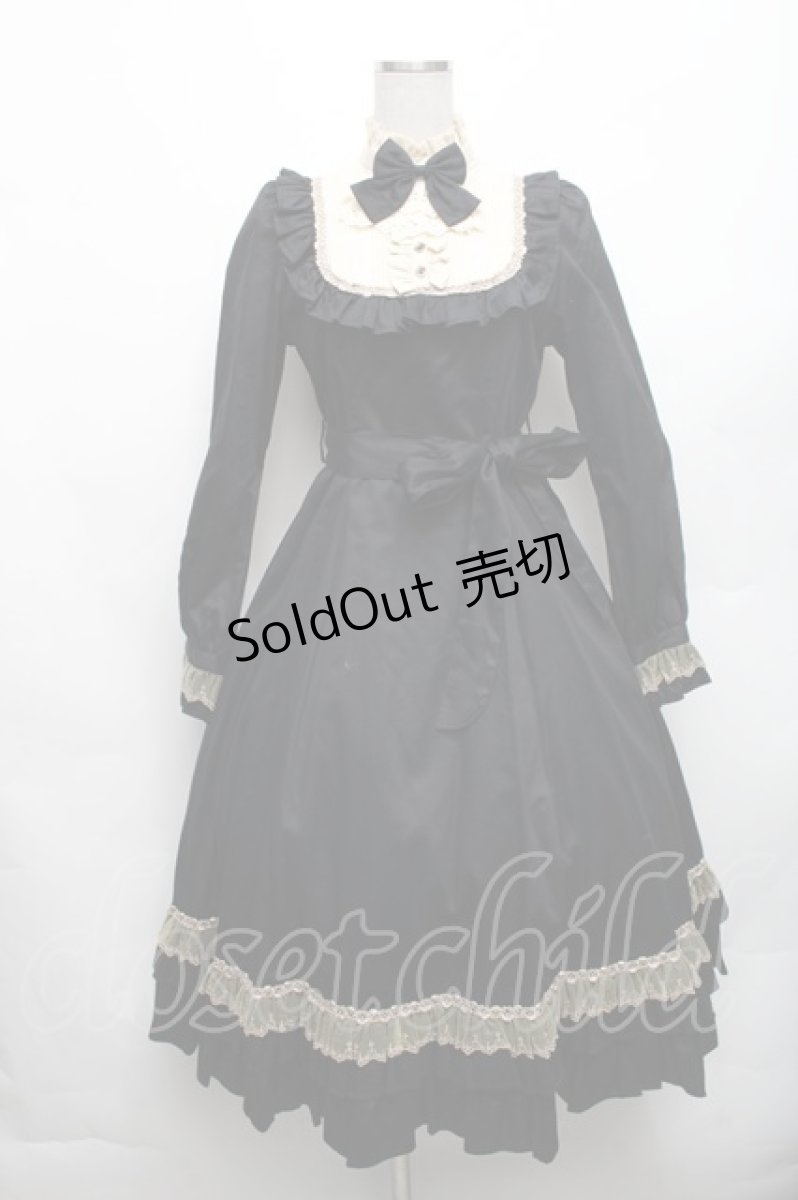 画像1: Victorian maiden / クラシカルドールロングドレス  黒 S-26-03-06-032-CL-OP-AS-ZS (1)