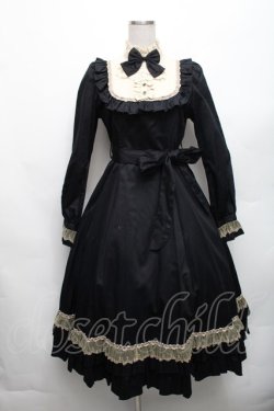 画像1: Victorian maiden / クラシカルドールロングドレス  黒 S-26-03-06-032-CL-OP-AS-ZS