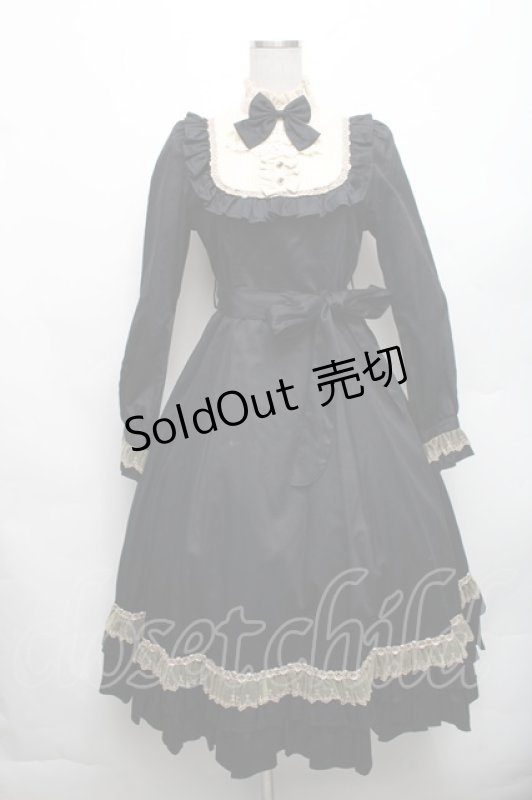 画像1: Victorian maiden / クラシカルドールロングドレス  黒 S-26-03-06-032-CL-OP-AS-ZS (1)