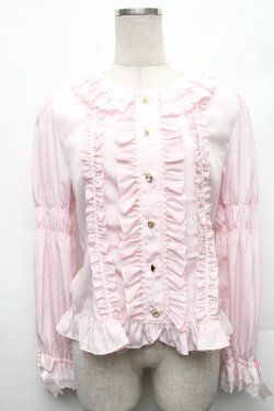 画像1: BABY,THE STARS SHINE BRIGHT / Alice in the Crystal Palaceブラウス  ピンク S-26-03-06-004-BA-BL-HR-ZS