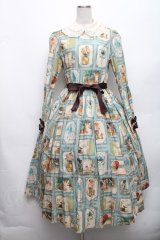 Innocent World / ベルエポックワンピース  ブルーｘショコラ S-26-03-06-033-IW-OP-AS-ZS