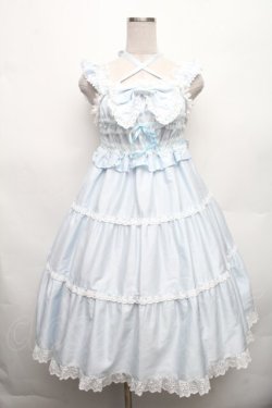 画像1: BABY,THE STARS SHINE BRIGHT / シャーリングベビードールジャンパースカート（2022年）  サックス S-26-03-06-037-BA-OP-AS-ZS