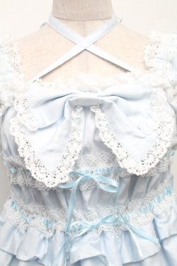 画像3: BABY,THE STARS SHINE BRIGHT / シャーリングベビードールジャンパースカート（2022年）  サックス S-26-03-06-037-BA-OP-AS-ZS