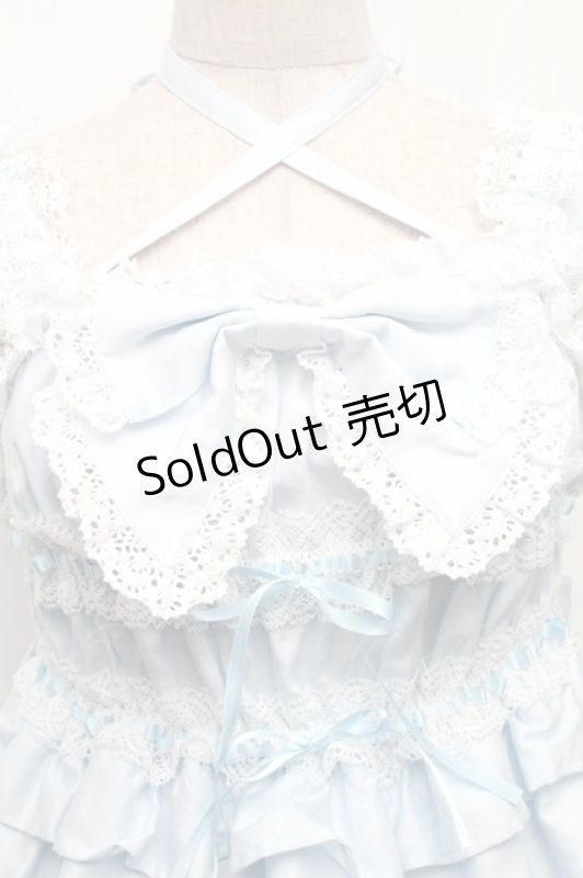 画像3: BABY,THE STARS SHINE BRIGHT / シャーリングベビードールジャンパースカート（2022年）  サックス S-26-03-06-037-BA-OP-AS-ZS (3)