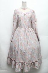 Kurumi Collaboration / KRハナジゴスリーブワンピース M ラベンダー S-26-03-06-042-GO-OP-HR-ZS