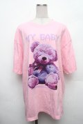 Amilige / Baby Bear BIG Tシャツ  ピンク S-26-03-06-005-PU-TS-HR-ZS