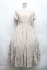 evelyn / 肩フリル花柄ワンピース  ピンク S-26-03-06-043-LO-OP-HR-ZS