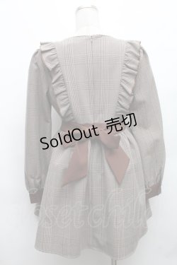 画像2: evelyn / ウエスト切替フリルワンピース  ブラウン S-26-03-06-044-LO-OP-HR-ZS