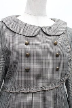 画像3: FLC / チェック柄ボックスプリーツワンピース M グレー S-26-03-06-048-LO-OP-HR-ZS