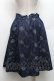 画像2: axes femme / バラベルト付柄デニムスカート M 紺 S-26-03-06-050-AX-SK-TE-ZS (2)