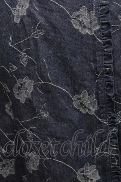 画像3: axes femme / バラベルト付柄デニムスカート M 紺 S-26-03-06-050-AX-SK-TE-ZS