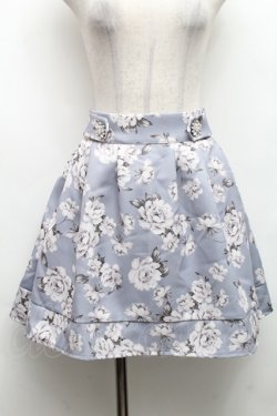 画像1: evelyn / フラワービジュータックスカート  グレー S-26-03-06-052-LO-PA-HR-ZS