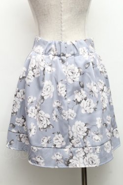 画像2: evelyn / フラワービジュータックスカート  グレー S-26-03-06-052-LO-PA-HR-ZS