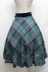 画像2: an another angelus / ビッグチェックフレアースカート F グリーン×ネイビー S-26-03-06-056-CA-SK-TE-ZS (2)