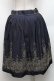 画像2: Jane Marple / ラメ刺繍スカート  紺 S-26-03-06-057-JM-SK-AS-ZS (2)