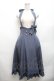 画像1: Forest Wardrobe（海外ロリータブランド） / South of the Forest ホルターネックスカート M ブルー S-26-03-06-058-LO-SK-HR-ZS (1)