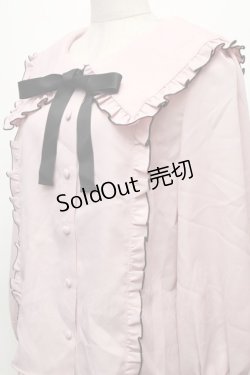 画像3: Ank Rouge / ビッグ襟フリルブラウス  ピンク S-26-03-06-006-CA-BL-HR-ZS