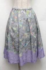 Franche Lippee / ボーダースカート  サックス S-26-03-06-059-LO-SK-AS-ZS