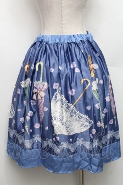 画像2: axes femme POETIQUE / レトロアンブレラタックスカート  ブルー S-26-03-06-060-AX-SK-AS-ZS