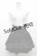 Rojita / オーバーチュールウエストフリルスカート  黒 S-26-03-06-063-LO-SK-HR-ZS