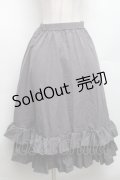 FLC / 皆方由衣コラボ/ティアードスカート M グレー S-26-03-06-064-LO-SK-AS-ZS