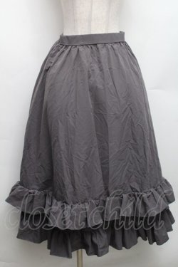 画像1: FLC / 皆方由衣コラボ/ティアードスカート M グレー S-26-03-06-064-LO-SK-AS-ZS