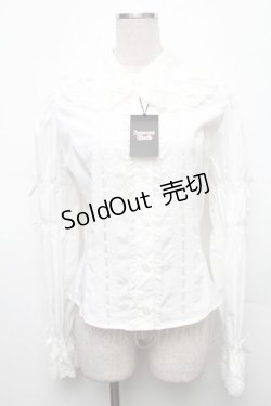 画像1: Innocent World / クラシカルリボンブラウス L 白 S-26-03-06-008-IW-BL-AS-ZS