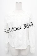 Innocent World / トーションレースラウンドネックブラウス L 白 S-26-03-06-009-IW-BL-AS-ZS