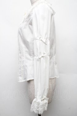 画像3: Innocent World / トーションレースラウンドネックブラウス L 白 S-26-03-06-009-IW-BL-AS-ZS