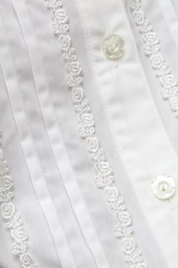 画像5: Innocent World / トーションレースラウンドネックブラウス L 白 S-26-03-06-009-IW-BL-AS-ZS