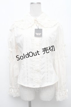 画像1: Innocent World / クラシカルリボンブラウス L オフ S-26-03-06-010-IW-BL-AS-ZS