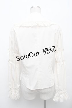 画像2: Innocent World / クラシカルリボンブラウス L オフ S-26-03-06-010-IW-BL-AS-ZS