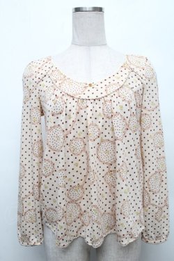 画像1: Cherir la femme / コットンワンピース  ブラウン S-26-03-06-012-LO-OP-AS-ZS