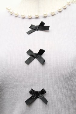 画像3: Ank Rouge / パールプチリボンリブニット  ラベンダー S-26-03-06-002-CA-TO-HR-ZS