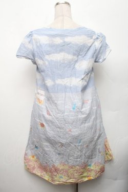 画像2: Cherir la femme / コットンワンピース  ブルー S-26-03-06-017-LO-OP-AS-ZS