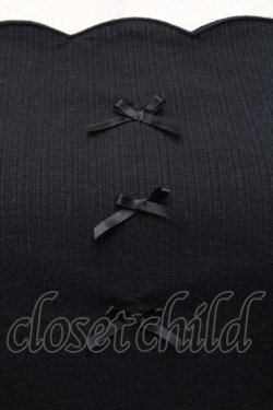 画像3: Ank Rouge / プチリボンリブニット  黒 S-26-03-06-021-CA-TO-HR-ZS