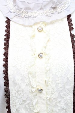 画像3: axes femme / ブローチ付ブラウス風プルオーバー  オフ S-26-03-06-025-AX-TO-AS-ZS