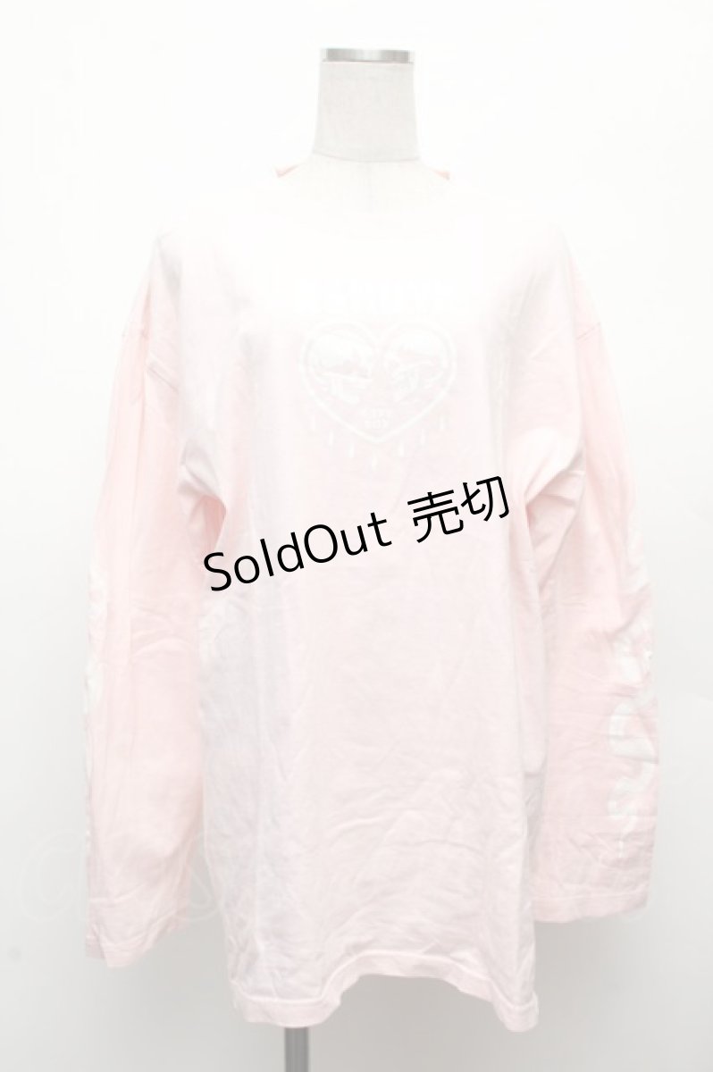 画像1: KRY CLOTHING / プリントロンT  ピンク S-26-03-08-026-EL-TO-HR-ZS (1)