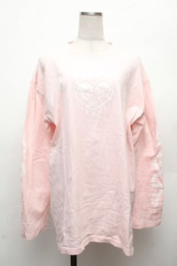 画像1: KRY CLOTHING / プリントロンT  ピンク S-26-03-08-026-EL-TO-HR-ZS